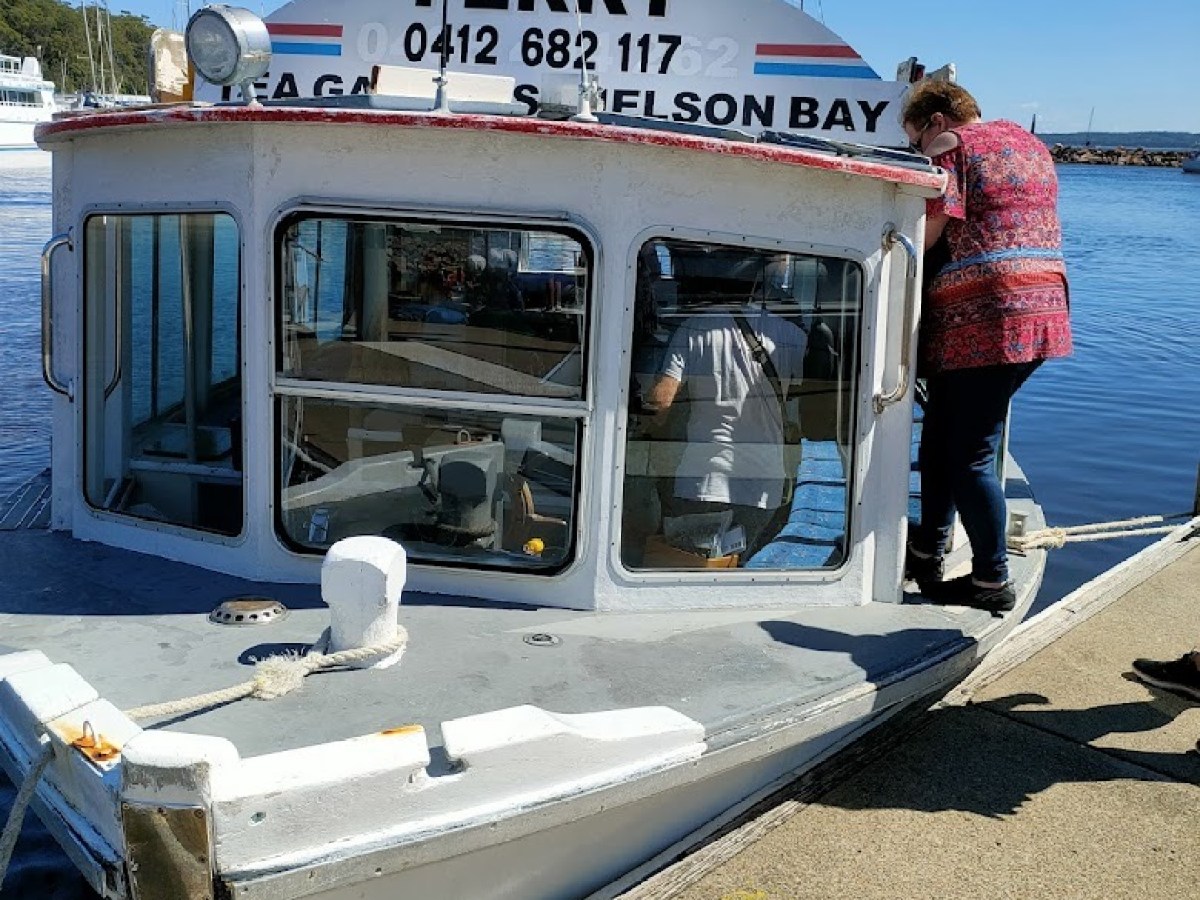 a group of people on a boat